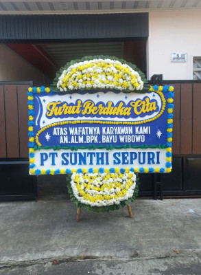 Papan Bunga Duka di Data Mansiang